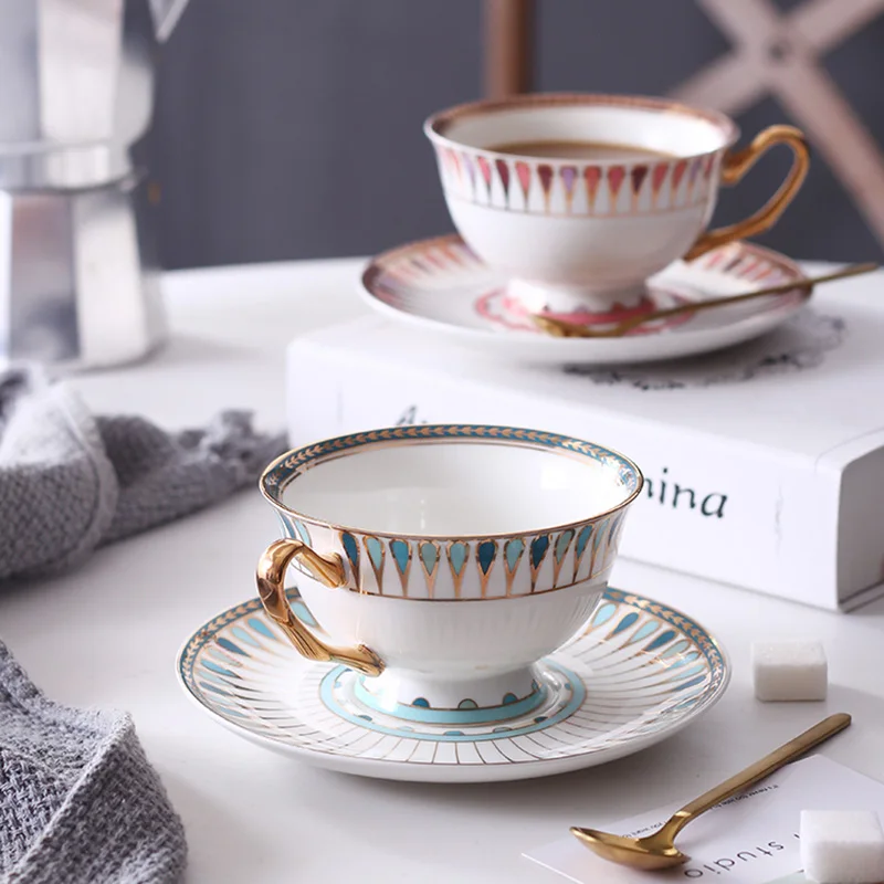 Японский фарфоровый керамический набор кофейных чашек роскошный для