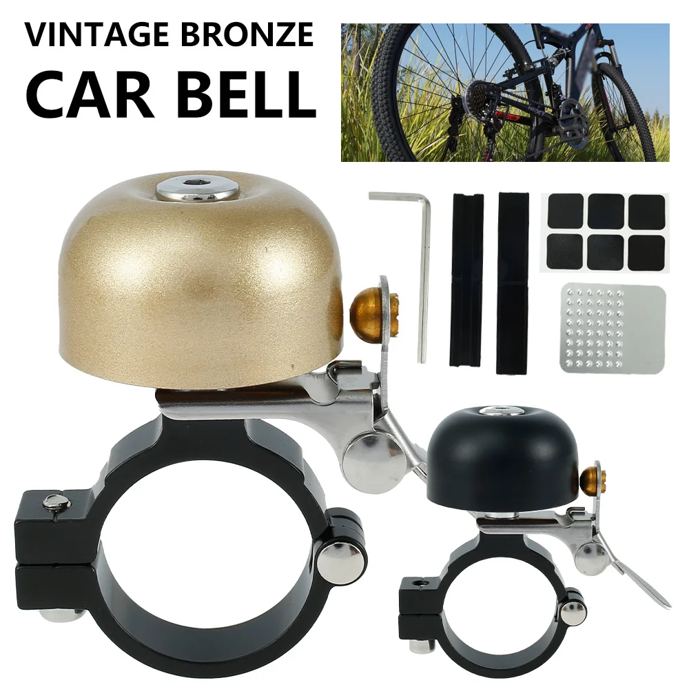 

Retro Bicycle Bell Cycling Horns Bike Handlebar Bell Horn Crisp Sound Horn Safety Bicycle Bell With Mounting Lock Plates