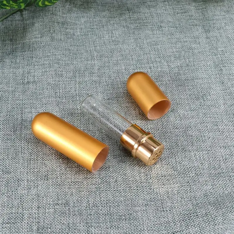 3Pcs Refillable Mini Perfume Essential Oil Diffuser Tube Aromatherapy Nasal Inhalers Bottle with Cotton Wicks Golden | Красота и