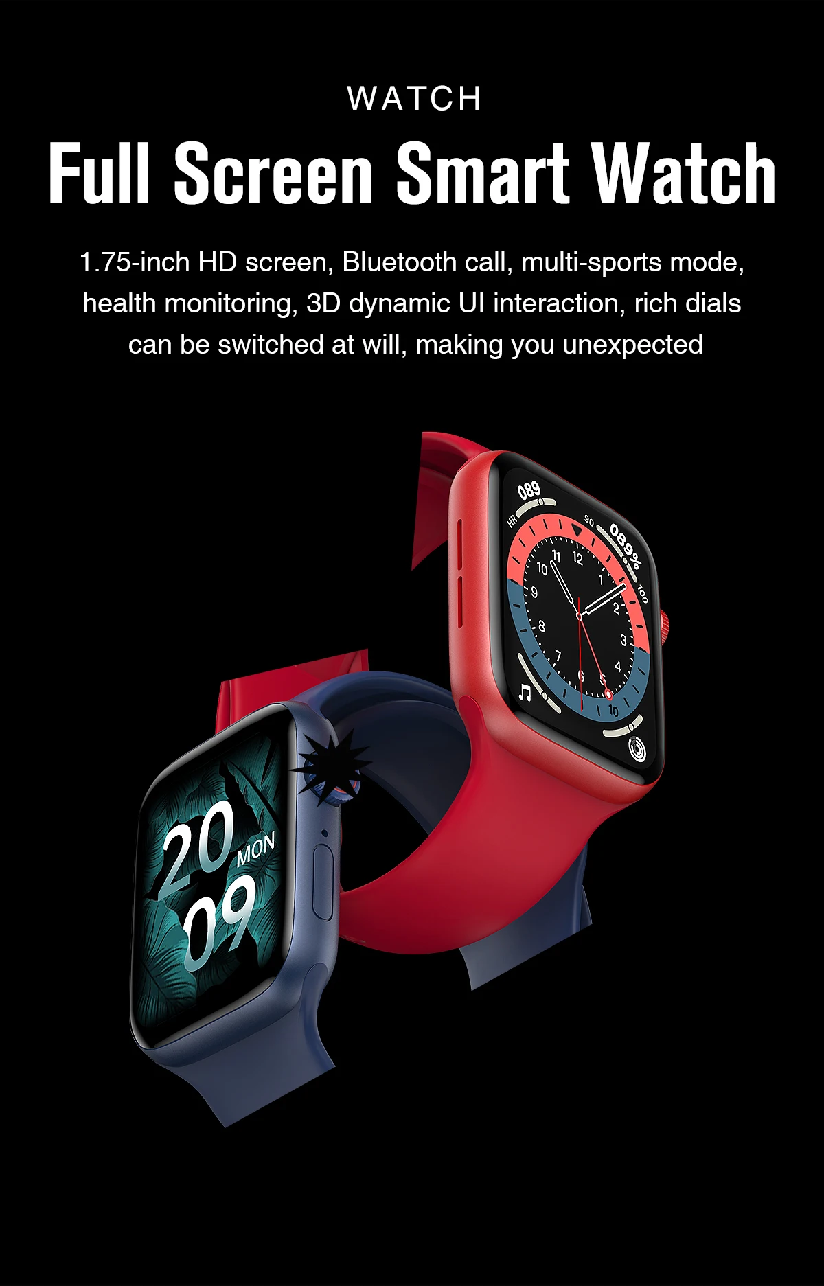 2021 hw22 iwo 13 pro smart watch women men series 6 heart rate smartwatch pk hw12 hw16 free global shipping