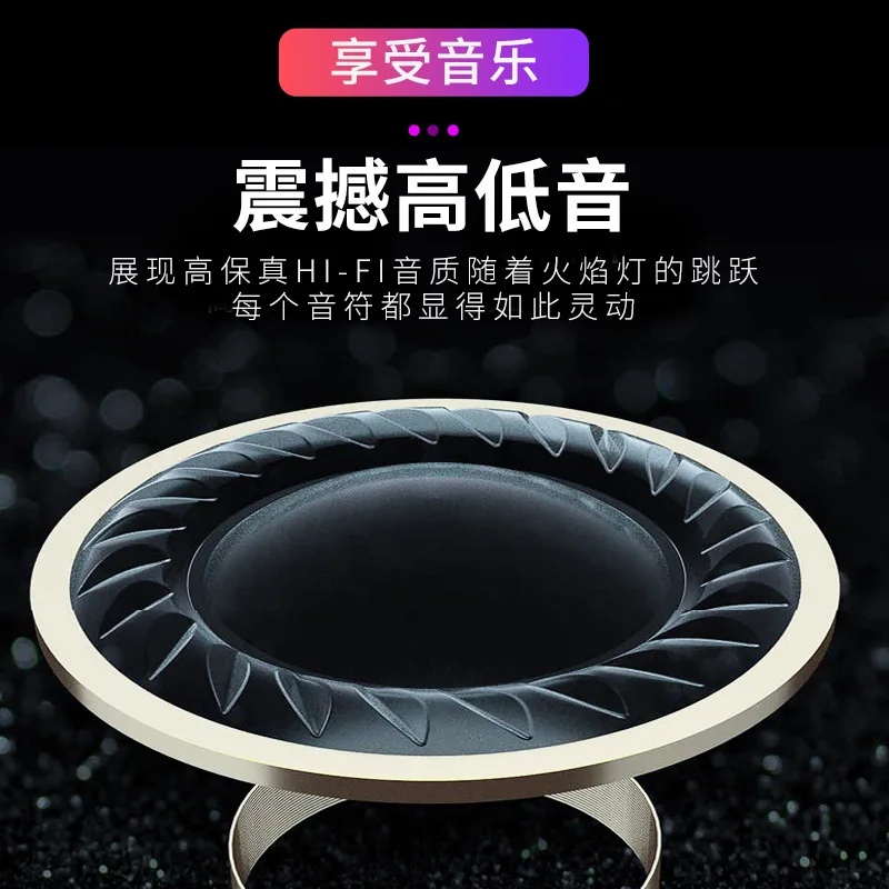 

Dropshipping Fashion Flame Portable Bluetooth Speaker Support AUX HIFI Loudspeaker Waterproof Wireless Speaker