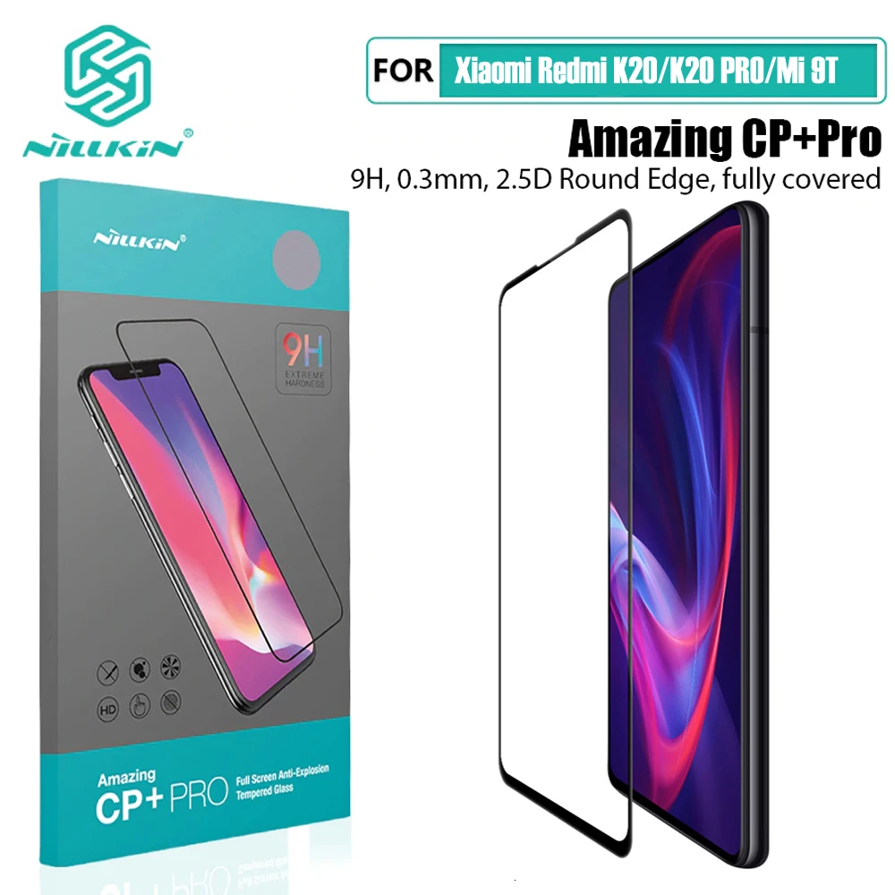 Закаленное стекло Nillkin для Xiaomi Redmi K20 mi 9T 9T Pro XD CP+MAX полное покрытие экрана протектор для красного Redmi K20 Pro