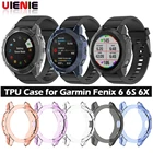 Мягкий прозрачный защитный чехол из ТПУ для Garmin Fenix 6 6S 6X, рамка, аксессуары для смарт-часов Fenix6 Fenix6X Fenix 6s, оболочка