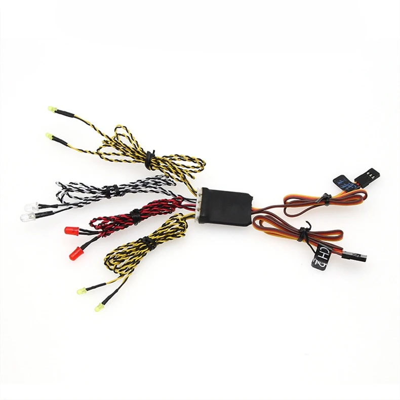 

8 Светодиодный светильник р, передняя и задняя фары, поворосветильник для радиоуправляемого гусеничного автомобиля Traxxas TRX4 Axial SCX10 WPL D12 MN99S ...