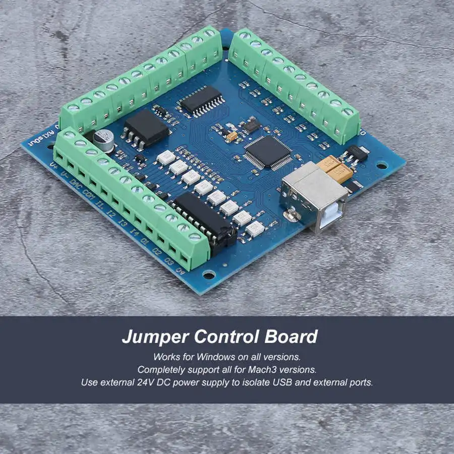 Контроллер гравировальной машины USB CNC Stepper MotionJumper Control Board 4 Axis для Mach3|Контроллер