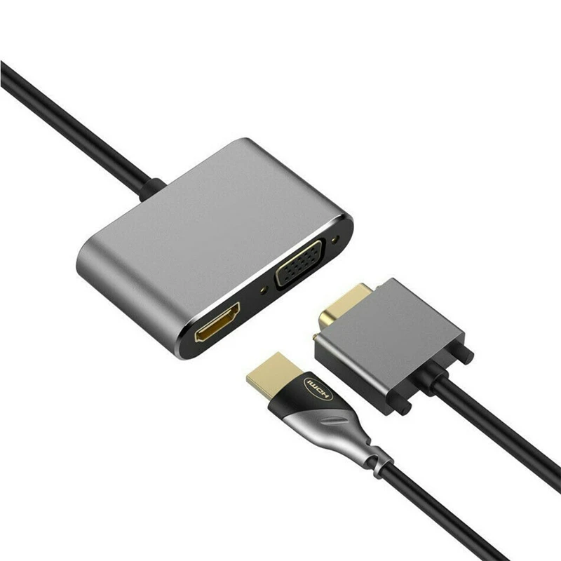 Usb C к Hdmi Vga адаптер тип-c + Usb3.0 Pd3.0 для Mackbook Pro | Электроника