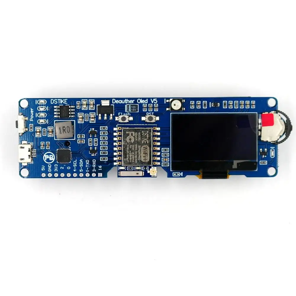 Плата разработки DSTIKE WiFi Deauther OLED V5 ESP8266 для защиты от полярности аккумулятора 18650 с