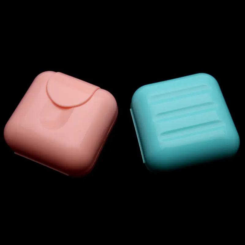 

Home Shower Travel Hiking Holder Container Soap Box Plastic Soap Box Bathroom Dish Plate Case Dispenser Soap Rack