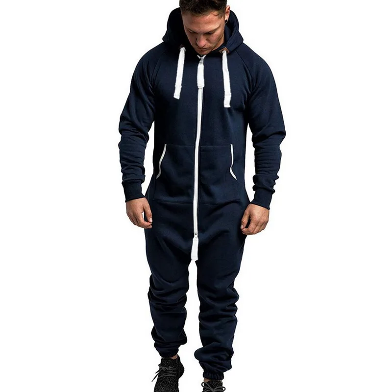 Модный мужской комбинезон в комбинезоне Combinaison Pyjama Весенняя Повседневная