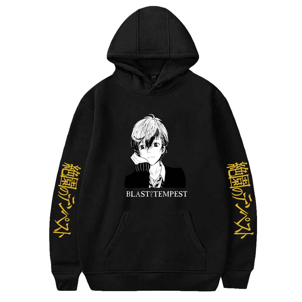 

Blast of Tempest Manga Hoodie Long Sleeve Men Women's Pullover Harajuku Streetwear Japanese Anime Unisex Clothes Plus Size