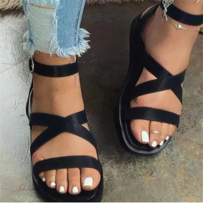 

Designer bottom women's sandals large size summer new fashion casual platform sandals women shoes buckle slides womens slippers