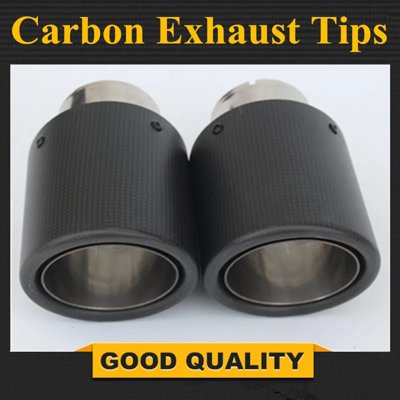 2 шт. 63 мм/101 мм углеродное волокно + нержавеющая сталь Универсальный