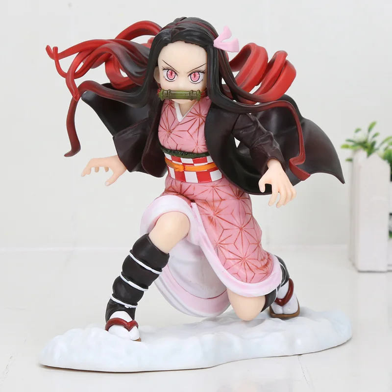 13 without box 16 см Kamado Tanjirou Kamado Nezuko Фигурка Игрушка Аниме демон убийца Kimetsu no Yaiba ПВХ фигурка модель игрушки - Цвет: 13 without box