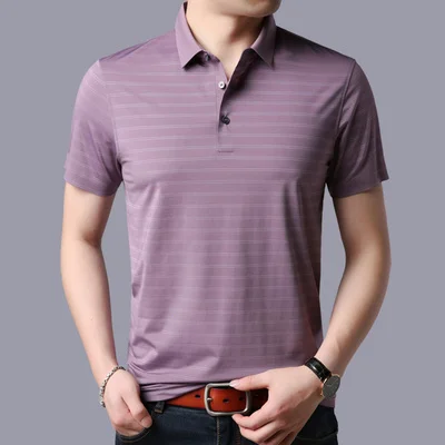 

Summer men's business casual short sleeve t-shirt 2141