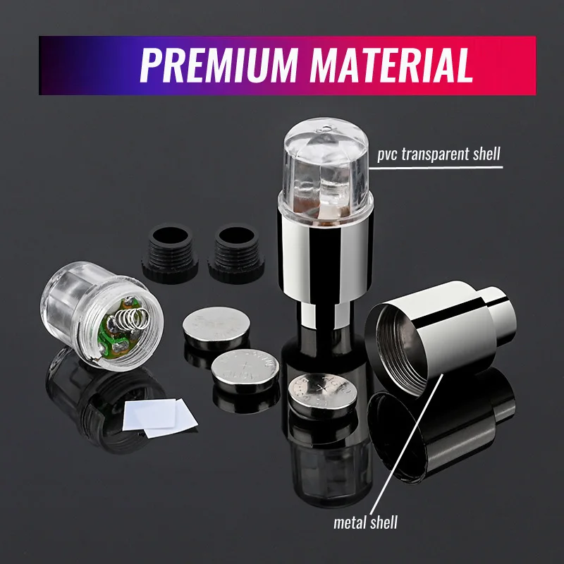 2/4 шт. светодиодные лампы для колес автомобиля мотоцикла велосипеда | Автомобили