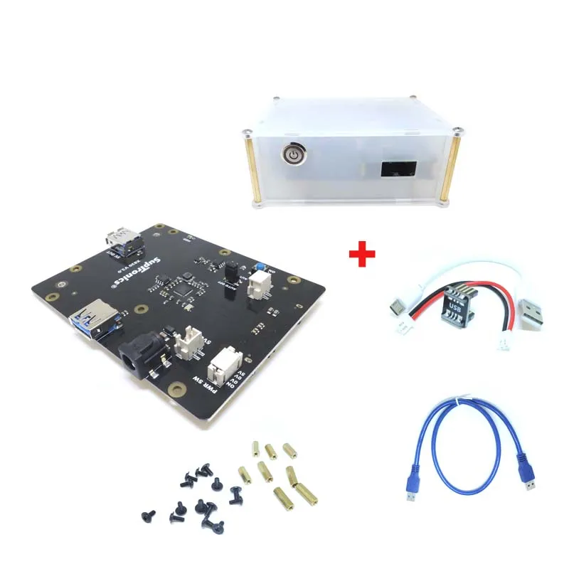 X820 with case Raspberry Pi 2," жесткого диска SATA HDD/SSD хранения Плата расширения, X820 V3.0 USB 3,0 мобильный жесткий диск модуль с Чехол+ 5V 4A питания для RPI - Цвет: X820 with case