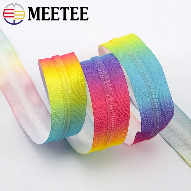 2/4/10 метров 5 # разъемная застежка молния с принтом нейлоновые застежки молнии для