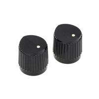 musiclily pro universal fitting inchmetric size plastic bevel top knobs for guitar or bass steinberger style black set of 2