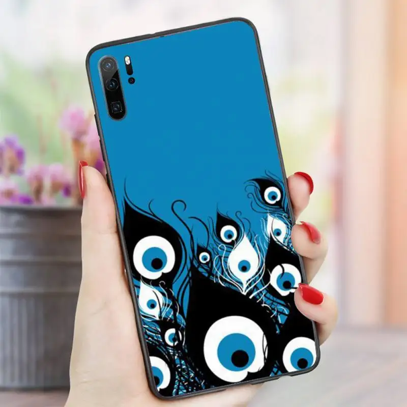

urkish lucky Blue Evil Eye Abstract Phone Case For Huawei honor Mate P 8x 9 10 i 20 30 40 pro lite nova 3 4 5 7 se nova 5t
