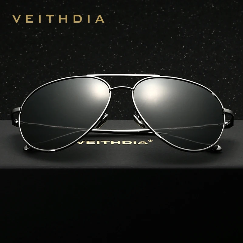 Бренд VEITHDIA модные солнцезащитные очки UV400 с поляризационным покрытием