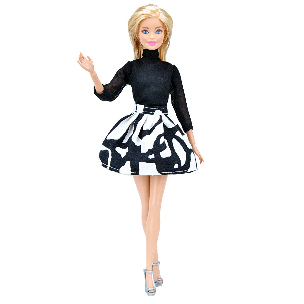 only doll clothes B Офисная форма костюм платье для куклы Барби одежда кукла 1/6 BJD аксессуары игровой дом туалетный костюм детские игрушки - Цвет: only doll clothes B