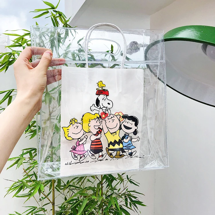 Cheng Pin Ins Rogue Dog монохромный узор snoppys популярные модные пляжные сумки Сумка-карандаш водонепроницаемая сумка-тоут Сумка для документов