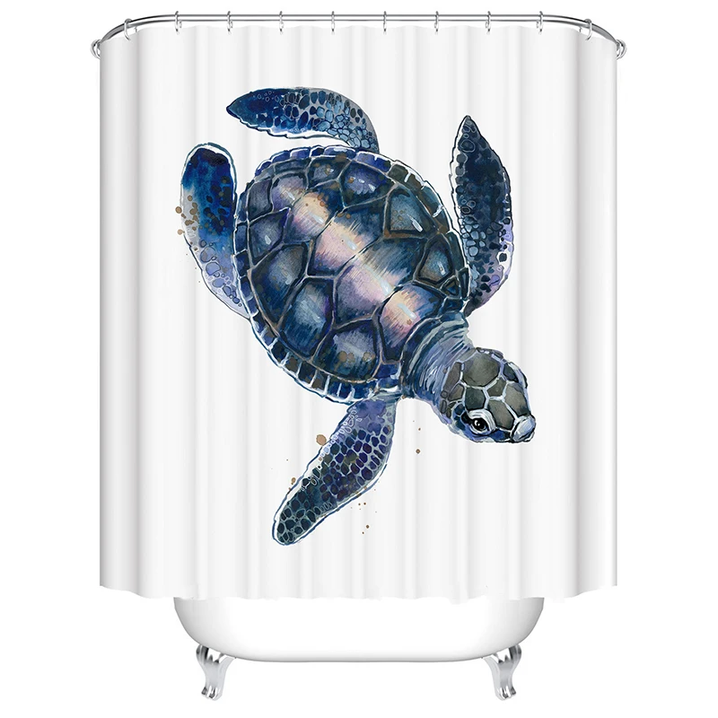 

turtle shower curtain bathroom curtain waterproof large bath curtain drop shipping curtain shower