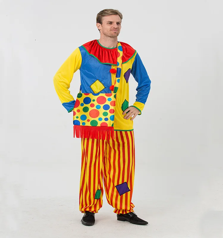 Костюмы для косплея клоуна танцевальный костюм на Хэллоуин карнавал