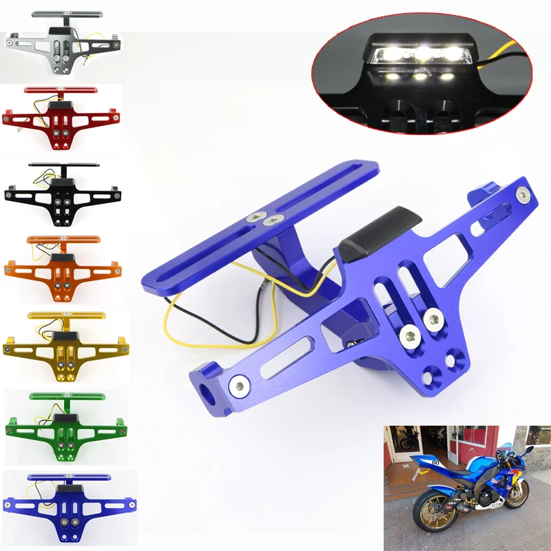 Для Honda Grom MSX125 CBR1000RR CB1000R RC45 RC51 VTR1000 CB300F CNC задний хвост аккуратный держатель номерного знака крыло комплект рамки
