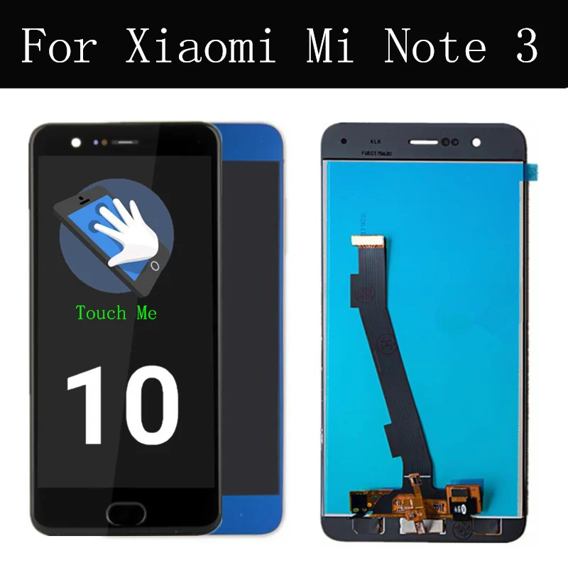 ЖК дисплей 5 дюйма для Xiaomi Mi Note 3 MCE8 сменный сенсорный экран с цифровым