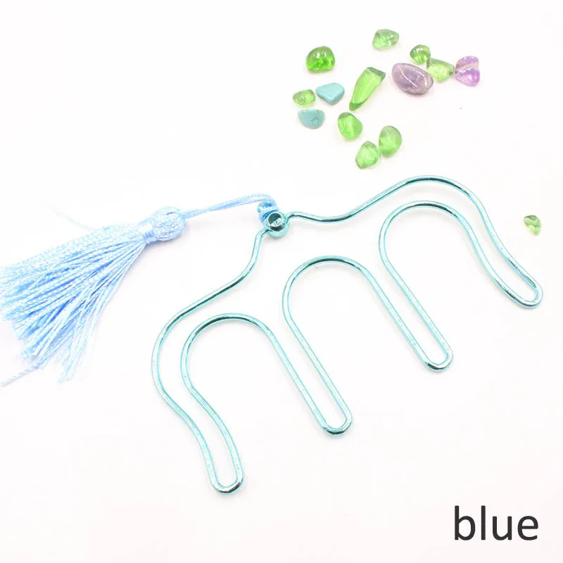 

1Pcs Memo Stationery Portable Tassels Pendant Bookmarks Book Tags Kids Gift Metal Wedding Party Favors