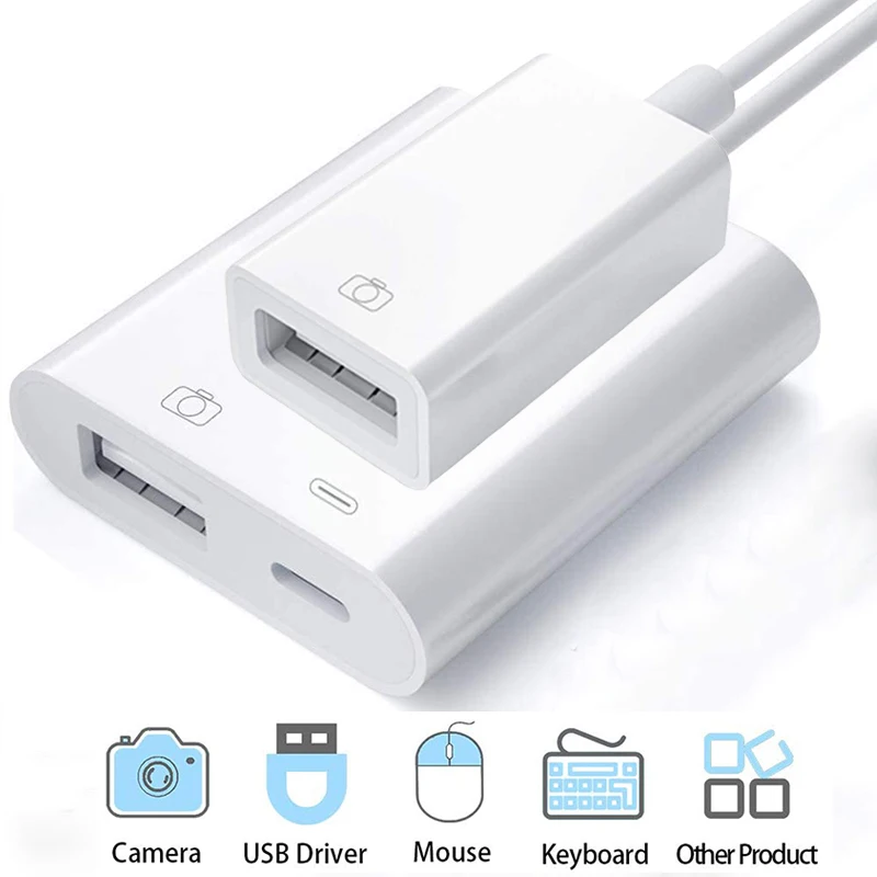 USB адаптер для камеры iPhone OTG кабель освещения к 3 конвертер камера флэш накопитель