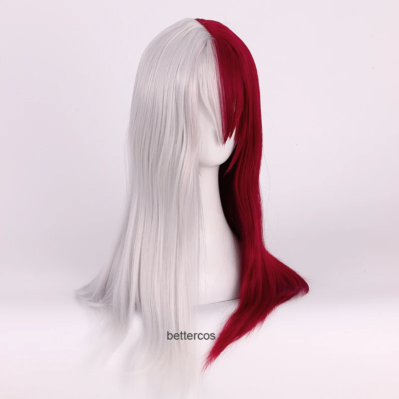 Парик для косплея из аниме Тодороки шото термостойкий длинный синтетический с