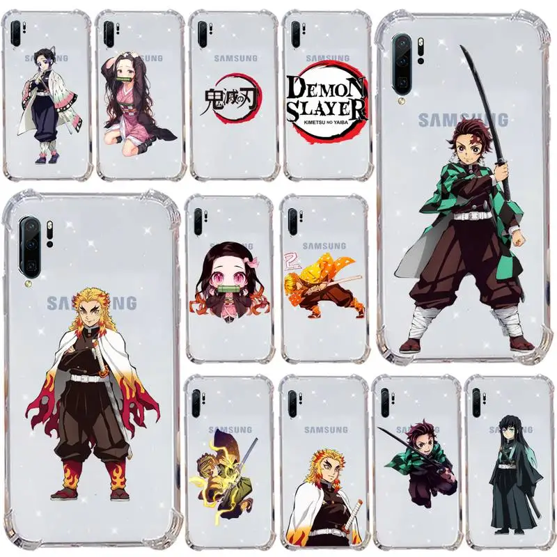

Nezuko Kamado Demon Slayer Phone Case Transparent For Samsung Galaxy A71 A21s S8 S9 S10 plus note 20 ultra