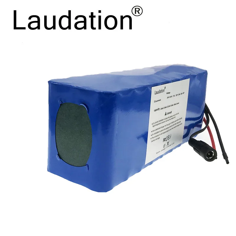 Laudation 24V 10ah Электрический велосипед литий-ионный аккумулятор 29 4 V 10000mAh 15A BMS 250W 350W