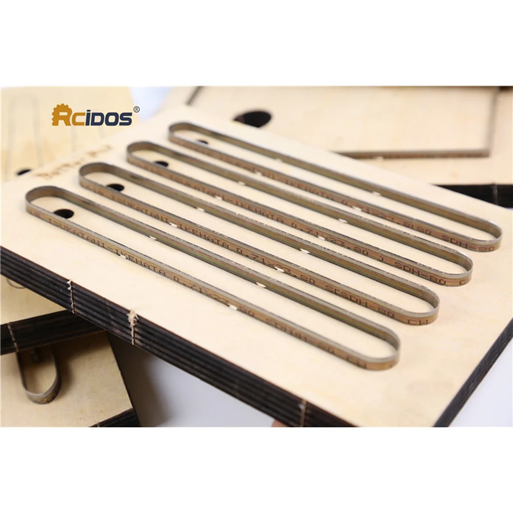 Лазерный штамп RCIDOS в форме кожи под заказ японское стальное лезвие ремешок для