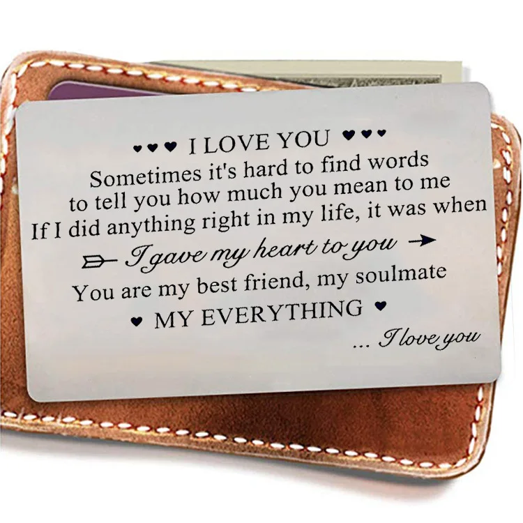 

Luxury Wallet Card Holder Perfect Valentines Day Gift For Him Her Anniversary Present Metal Card Keepsake 2022 New