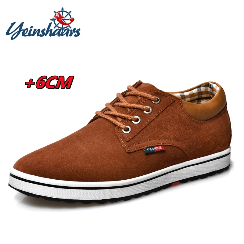 Кроссовки YEINSHAARS мужские удлиняющие спортивная обувь стелька увеличивающая рост