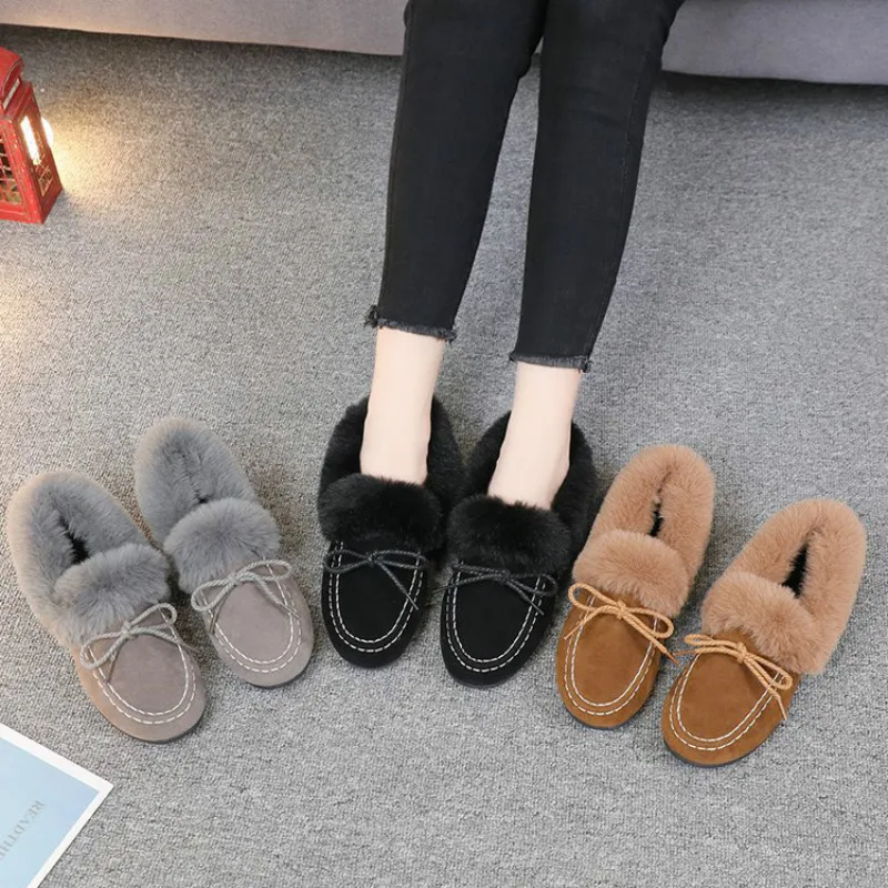 Natural Sheepskin Winter Warm Fur Slippers Women Home Shoes Indoor Slipper Luxury Wool Slippers Woman Casual Slippers