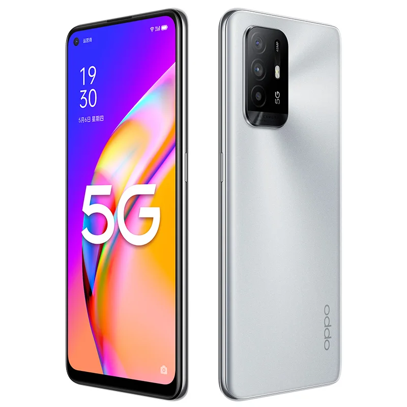 original oppo a95 5g mobile phone 6 43 inch amoled screen 8g128g dimensity 800u octa core 30w fast charge 4310mah smartphone free global shipping