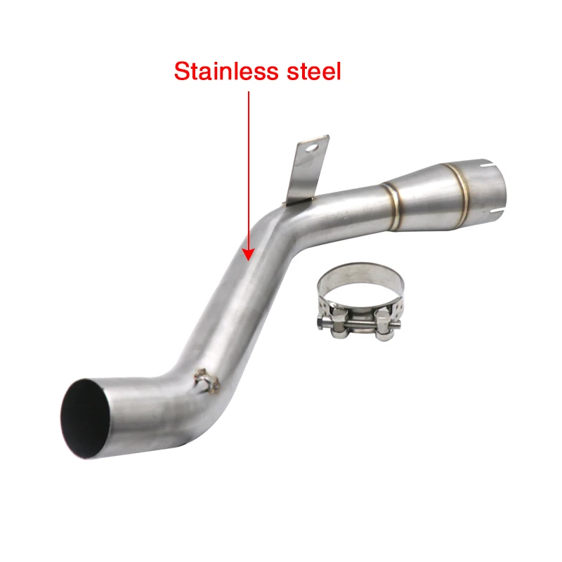 ZSDTRP 51 мм нержавеющая сталь мотоцикл Выхлопная средняя труба контакт средней