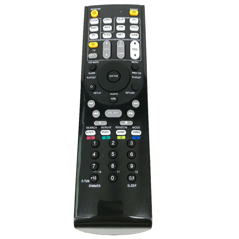 New Remote Control Replace For Onkyo HT-R380 HT-R693 TX-SR703S TX-SR705S TX-SR605S TX-RZ610 AV A/V Receiver