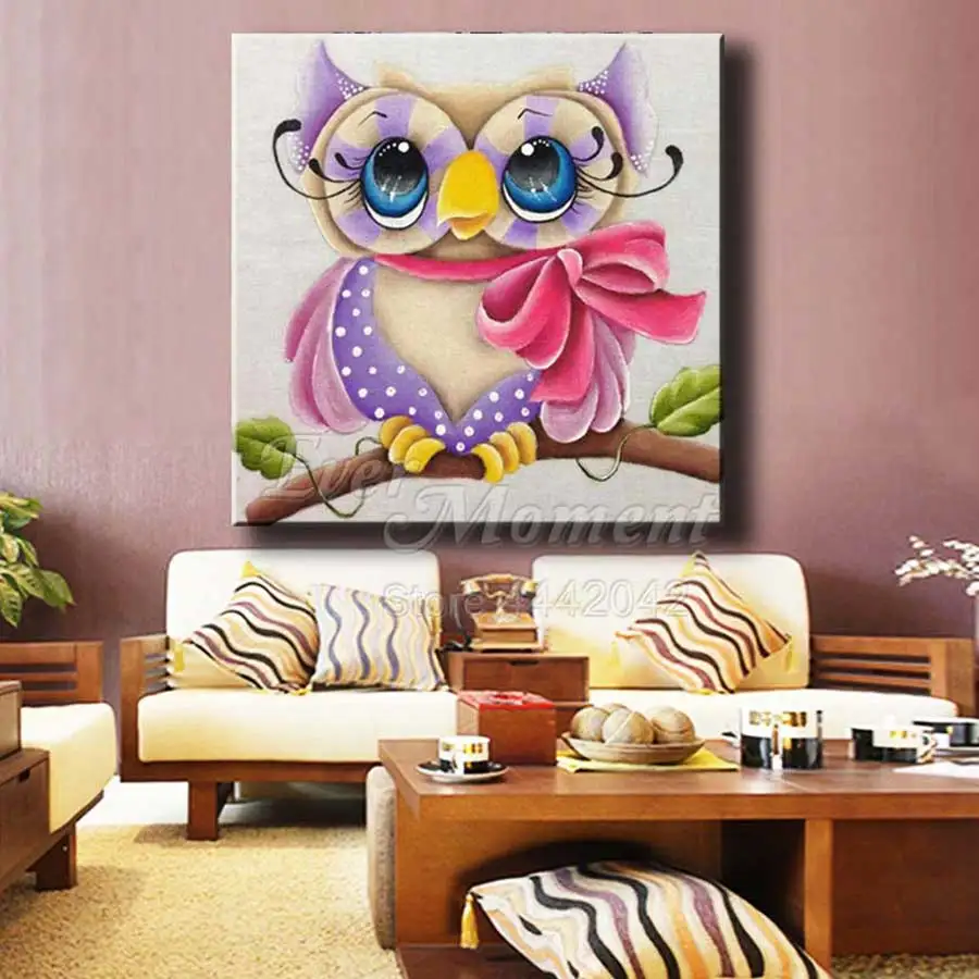 Алмазная живопись с изображением красивой совы квадратная картина из страз