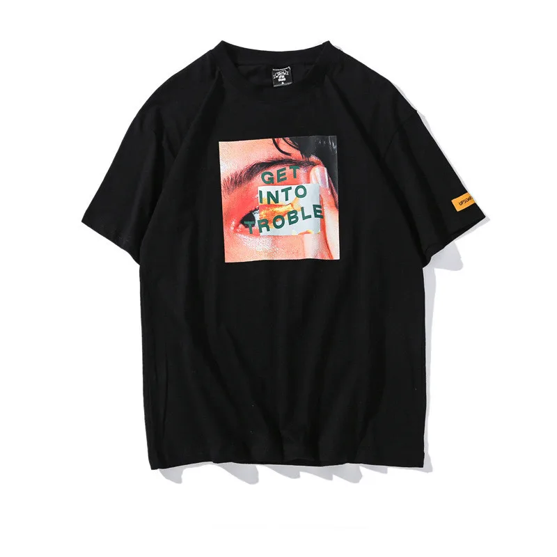 

Little raindrop Men T-shirt Japan Style Harajuku Male Short Sleeve O-neck Couples Streetwear T Shirt For Man Tops Tees Brand