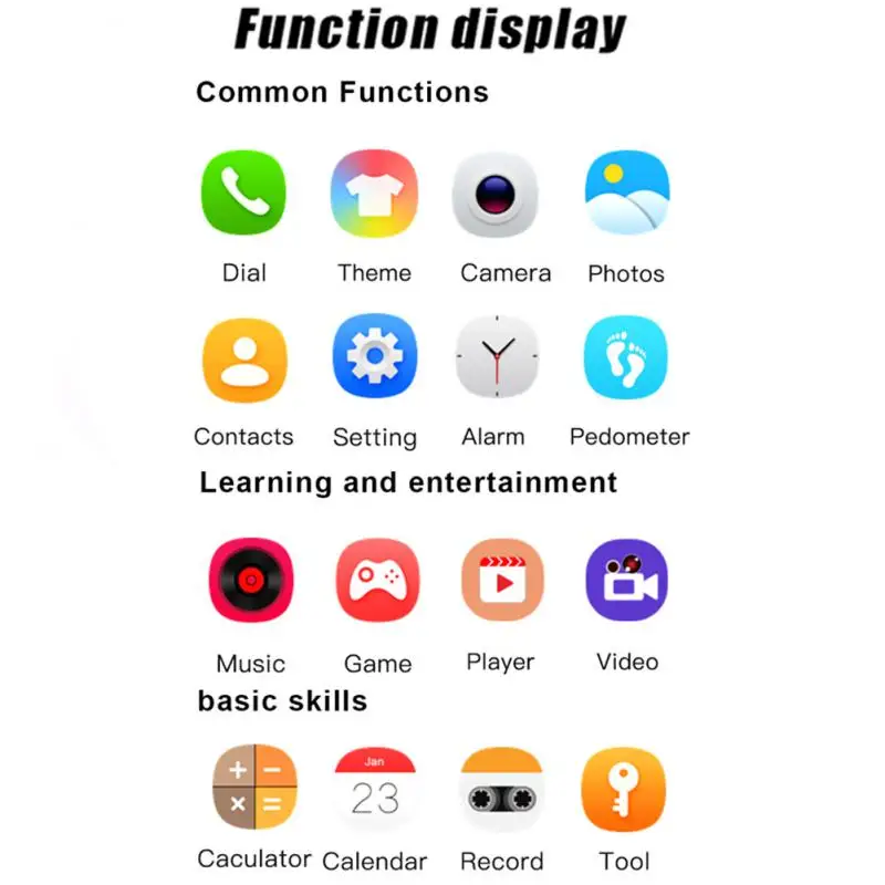 Детские часы Смарт-часы с вызовом Водонепроницаемые SOS SIM-картой трекером