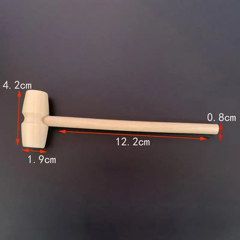 20 шт. мини-молотки из цельного дерева с плоской головкой ударный молоток игрушки