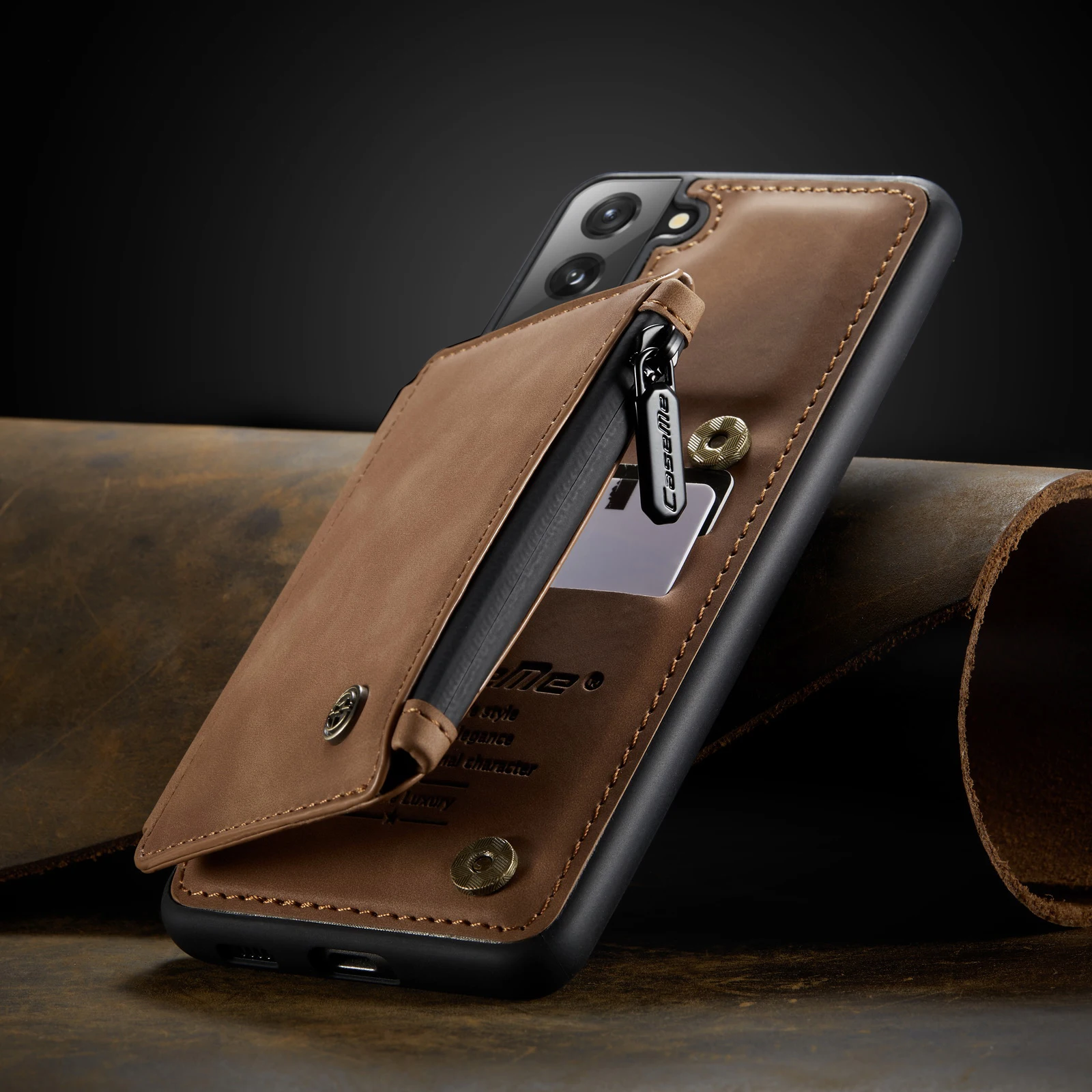 Магнитный кожаный чехол CaseMe в стиле ретро для Samsung Galaxy S21 S20 Note20 Ultra S10 Note10 S9 Plus A51 A71