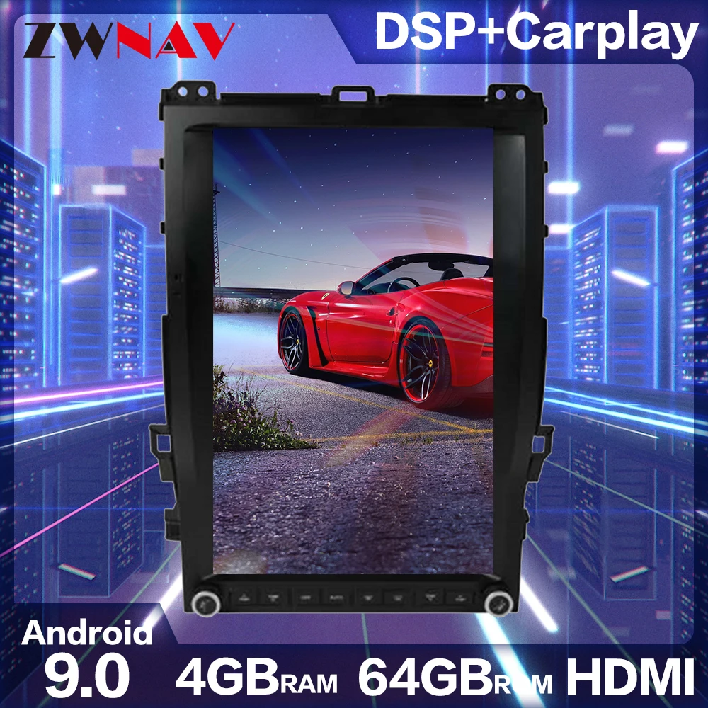 Tesla вертикальный экран 4G + 64 ГБ Android 10 Автомобильный мультимедийный плеер GPS для