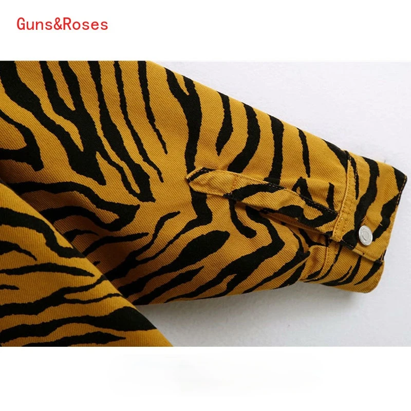 

Women's Spring Jackets 2021 Fashion Oversized Animal Print Shirt Jacket Coat Vintage Long Sleeve Pockets Women's Coat Chic Tops