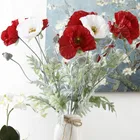 1 шт. искусственный большой цветок Поппи ветка для весеннего дома свадебное украшение длинные Стволовые Искусственные цветы Флорес искусственные